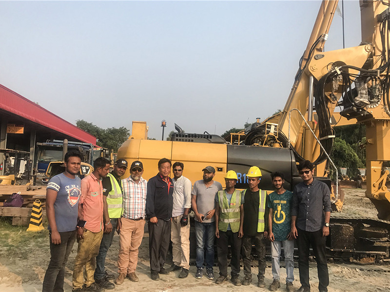 TR180F rotary drilling rig in Bangladesh
