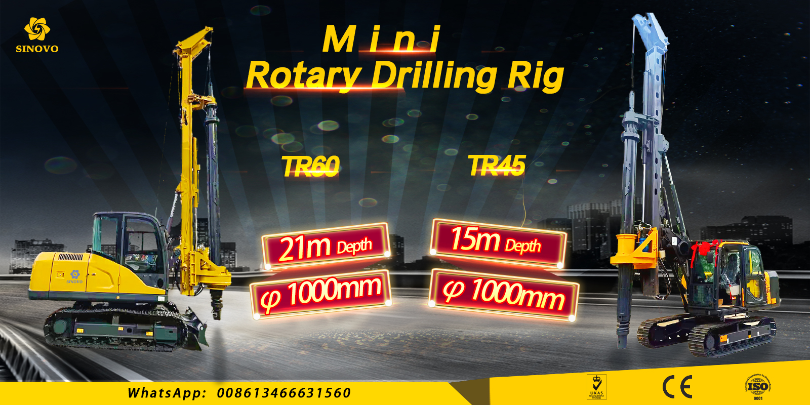 Mini rotary drilling rig