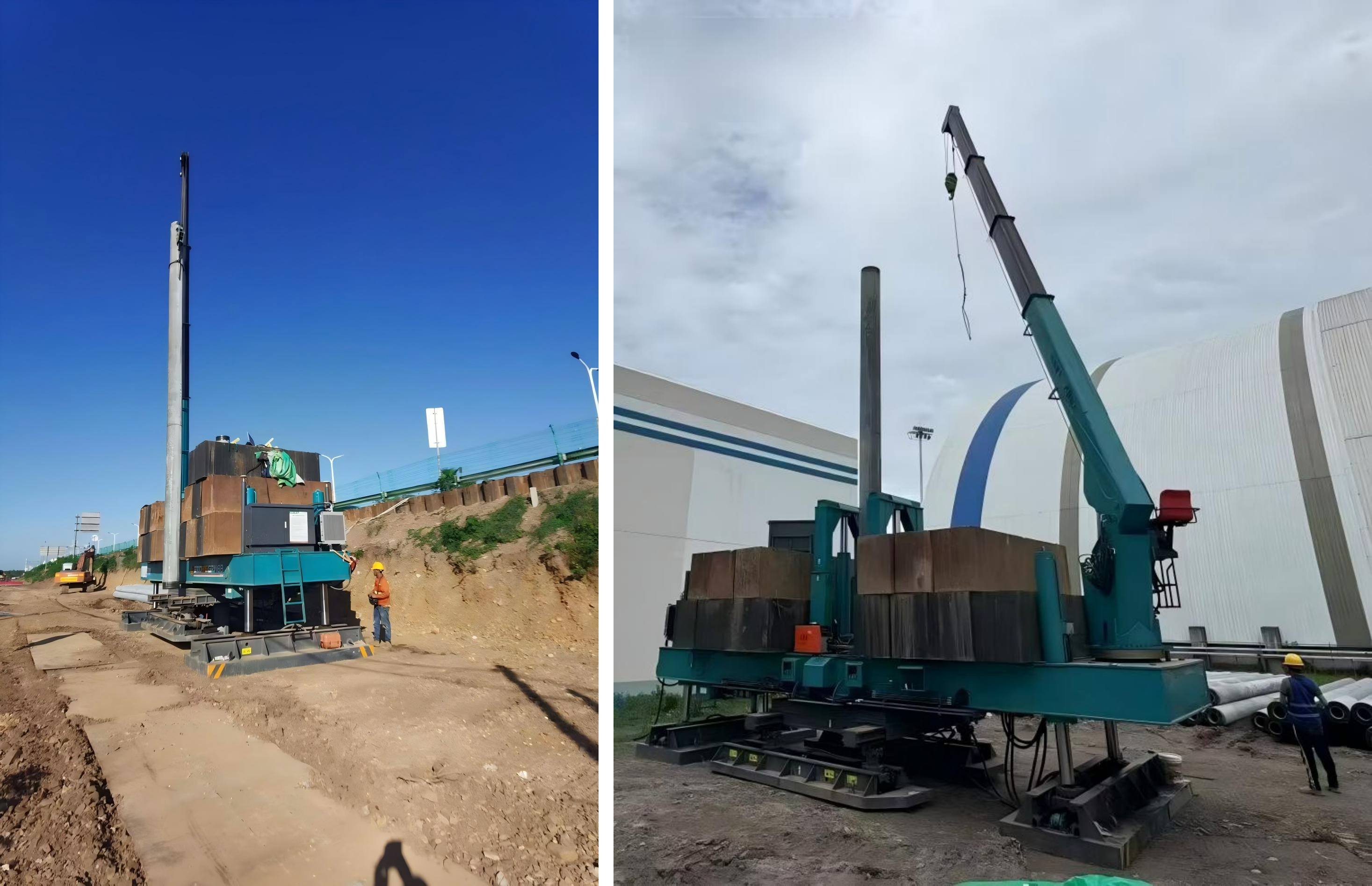 Small Type Static pressure pile driver VY180 applicable scenarios